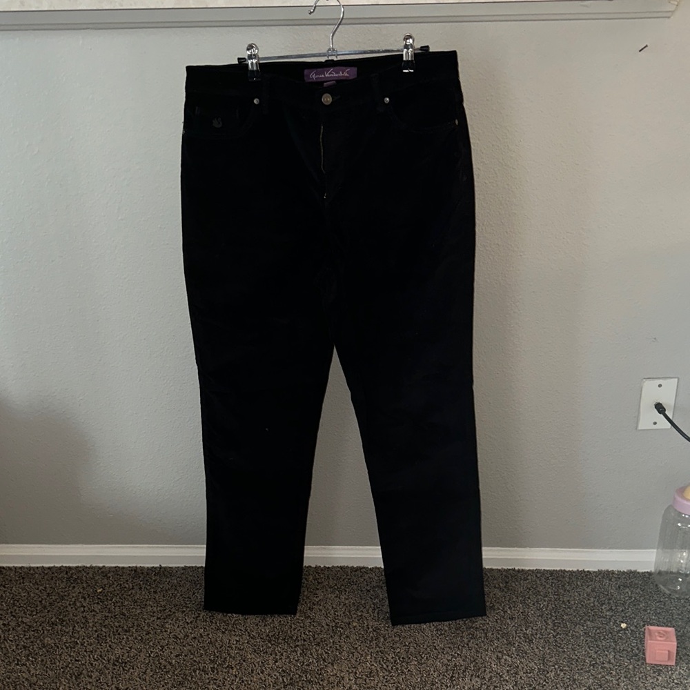 Gloria Vanderbilt Black Straight Leg Jeans